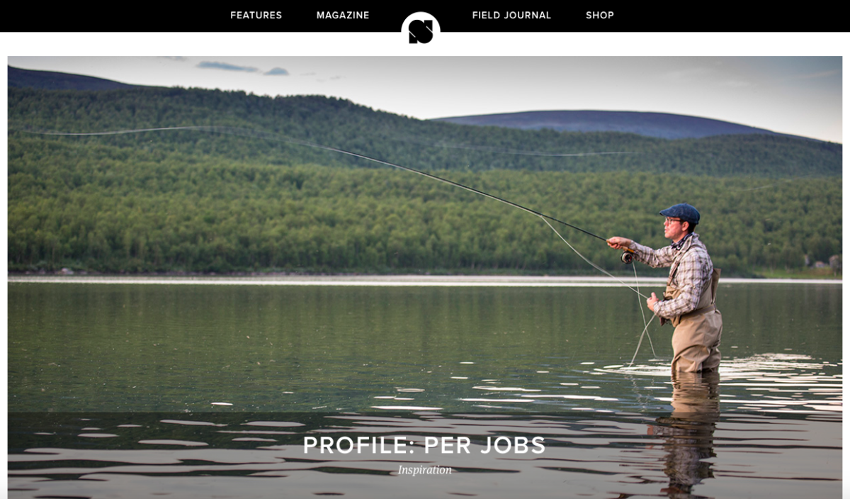 Swedish fly fishing entrepreneur and founder of Fish Your Dream Per Jobs, fishing near Geunja.