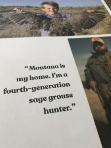 Brandon Moss, Montana sage grouse hunter, in Project Upland Magazine.